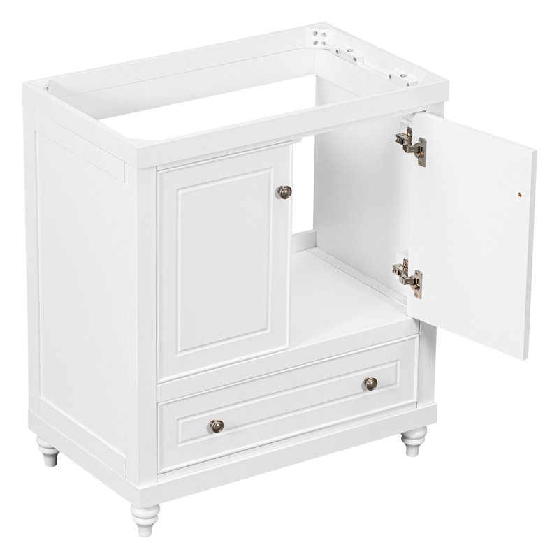 Healthomse 29.5" Single Bathroom Vanity Base only in White Wayfair
